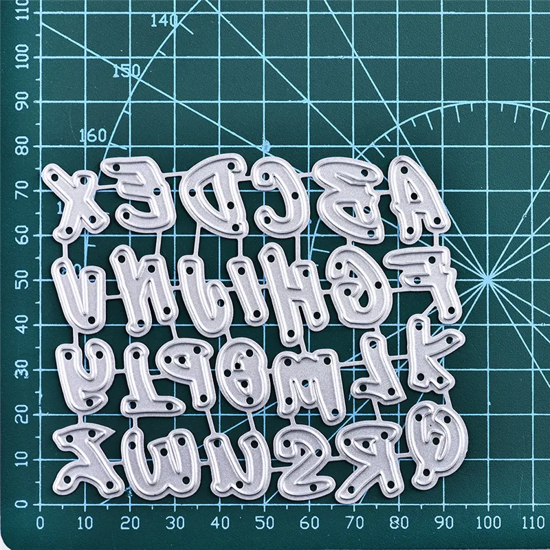 Naifumodo 26 букв металлические режущие штампы для DIY Скрапбукинг альбом бумажные