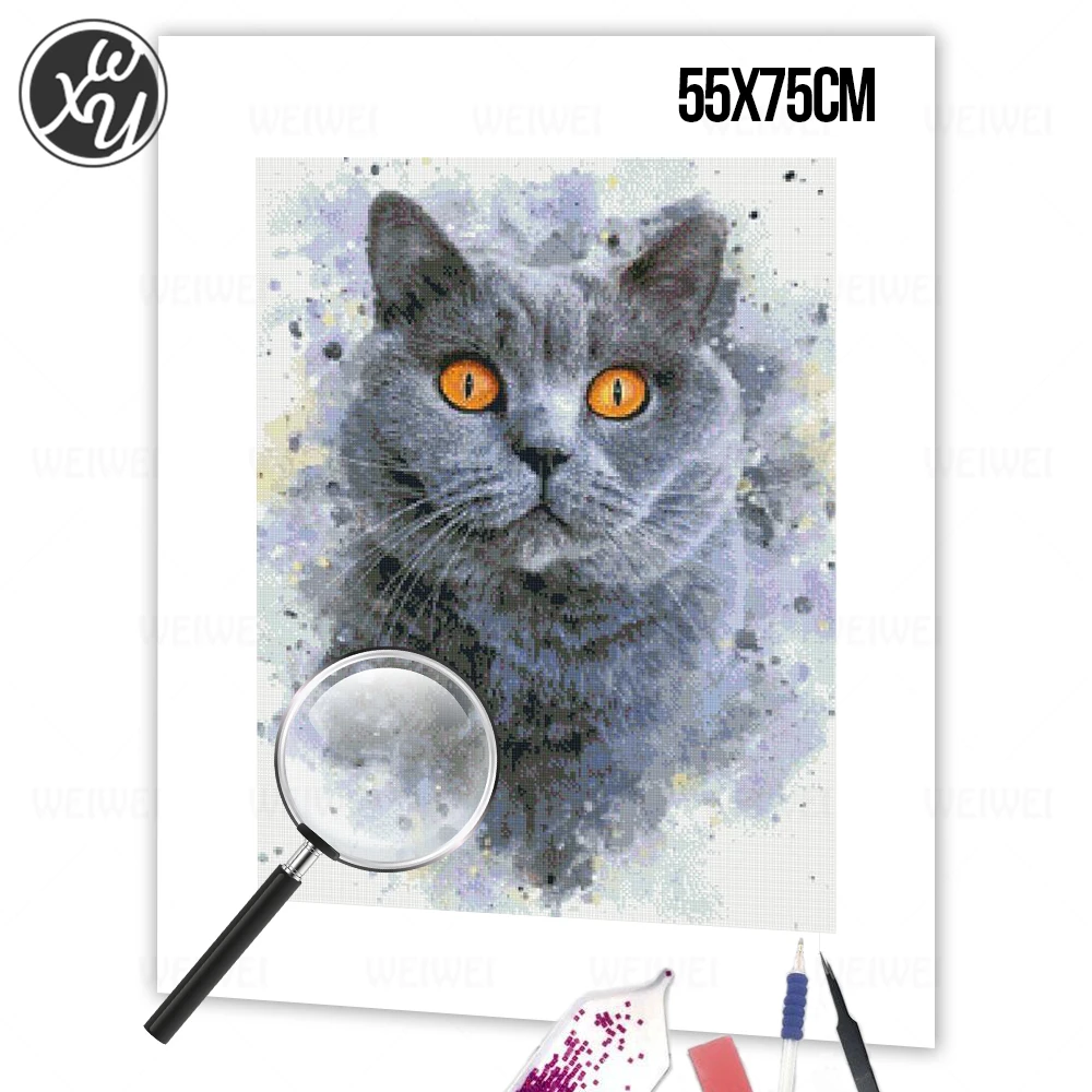 #1 DIY Diamond Art Painting Kit - Black Cat by Candlelight | Diamond Painting Kit | Diamond Art Kits for Adults | Diamond Art Club
