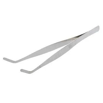 

Hot Stainless Steel Tea Tongs Tweezers 7.3 Inch Long Silver Tone