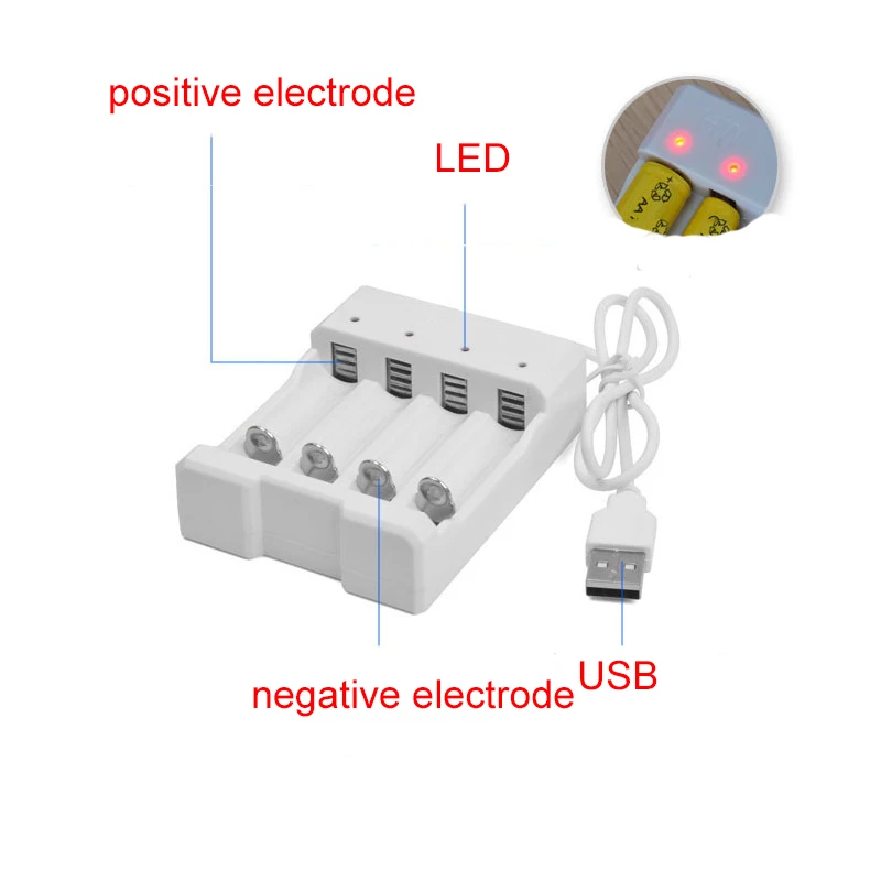 Зарядное устройство с 4 слотами USB для быстрой зарядки защитой от короткого