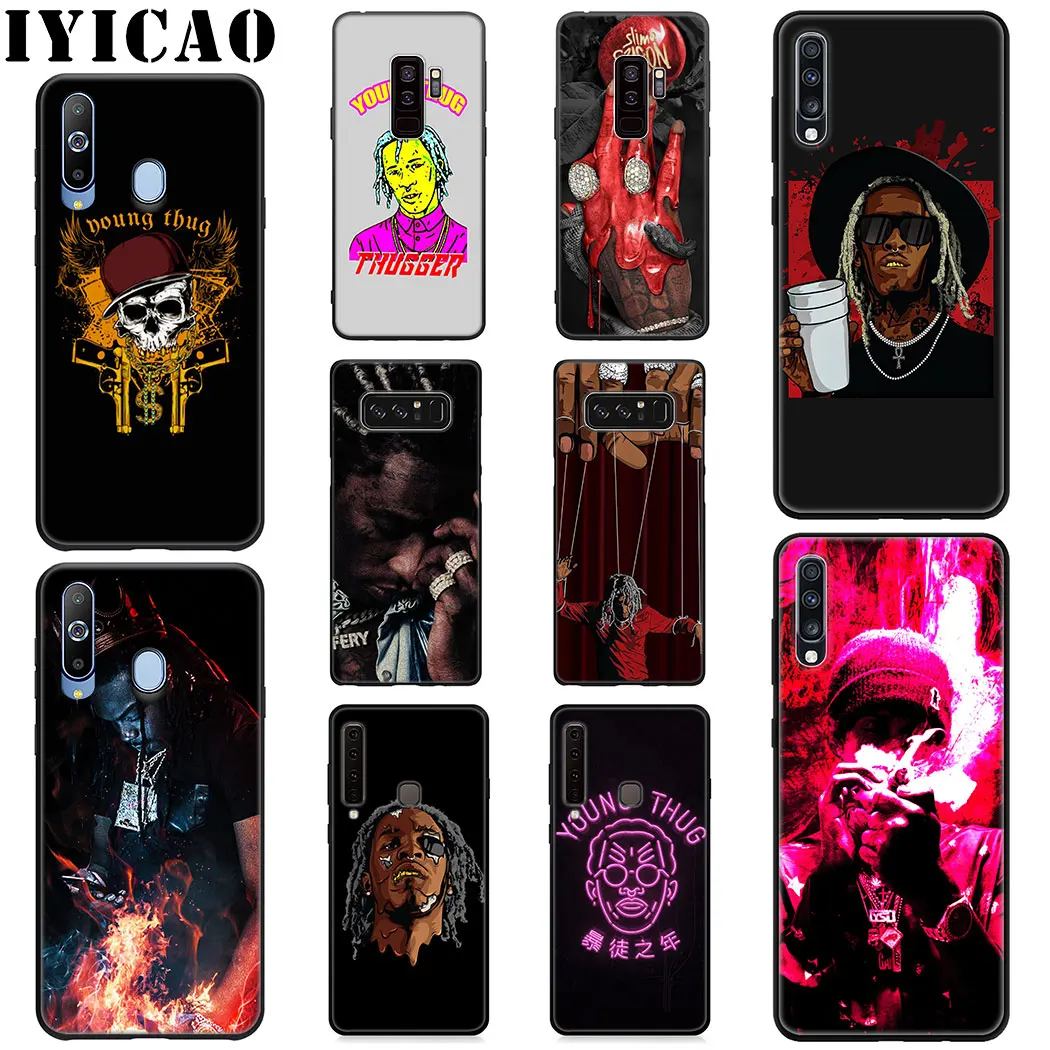 IYICAO Rapper Young Thug Soft Case for Samsung Galaxy A6 Plus A9 A8 A7 2018 A3 A5 2016 2017 Note 9 8 Cover |