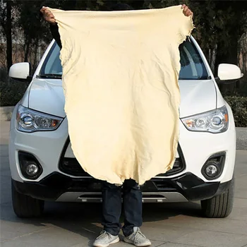

Car Cleaning Towel Auto White Chamois Leather Cloth Drying Wear resistance