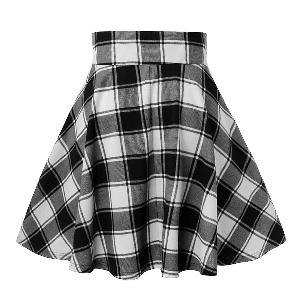 Plaid Skirt Gothic Green Skater Skirt Red Plaid. Green Gothic Punk