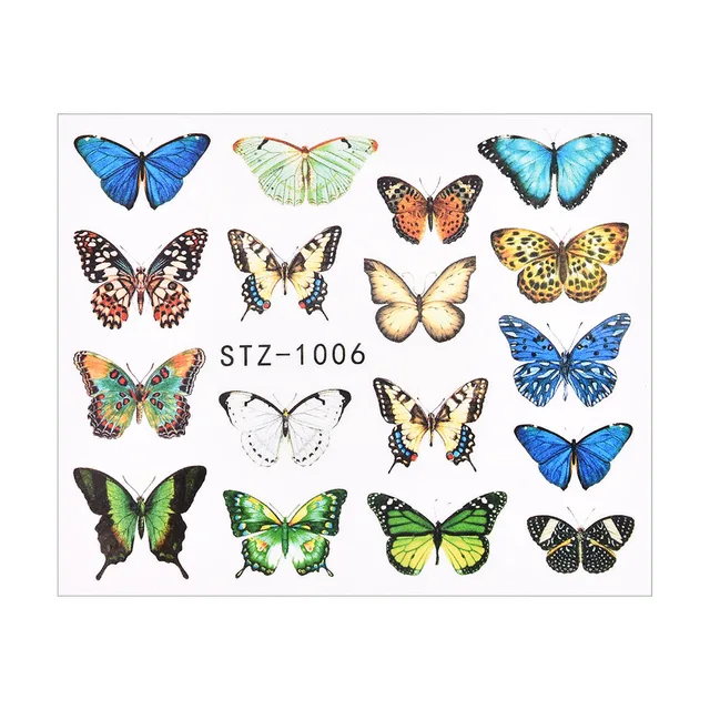 1Pcs Water Nail Decal and Sticker Flower Leaf Tree Green Simple Summer DIY Slider for Manicure Nail Art Watermark Manicure Decor TA628