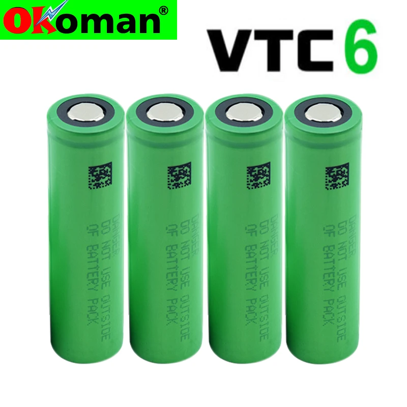 100 original 3.7 V 3000 MAH Li ion rechargeable 18650 battery for