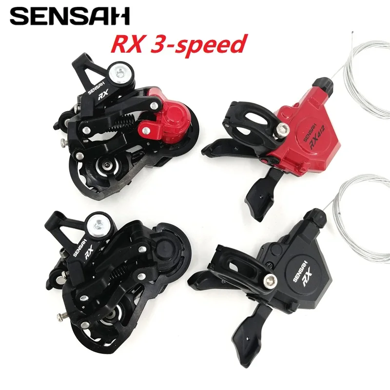 thumbnail image 2 of Bike Derailleurs Set, 1 Pair 3 X 7/8/9 Speed Speed Derailleurs Gear Shift Derailleur Left/Right Shifter Cycling Accessory(3 * 8 Speed 2 of 14