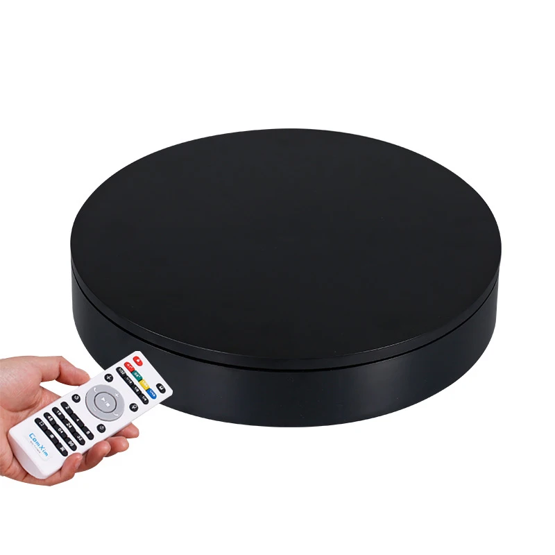  32cm Smart Remote Control Speed Direction 360 Degree Auto-Rotation Photography Rotating Turntable D