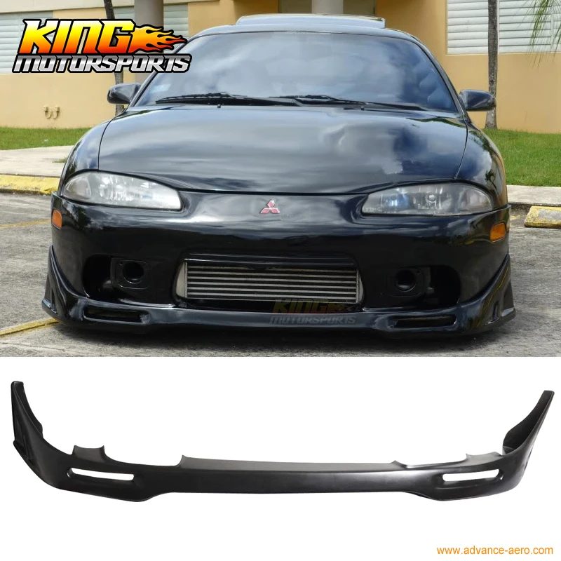 Подходит для 97 99 98 Mitsubishi Eclipse ПУ передний бампер спойлер|bumper lip spoiler|front bumper spoilerlip