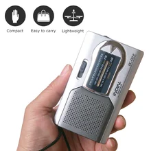 INDIN BC-R22 AM/FM двухчастотный, компактный радиоприемник портативный плеер встроенный динамик со стандартным 3,5 мм переходник для наушников