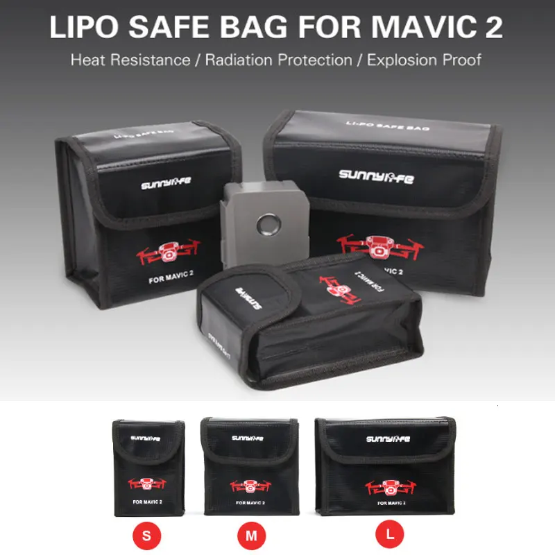 LiPo батарея Безопасный мешок для Mavic 2 термостойкость Взрывозащищенная