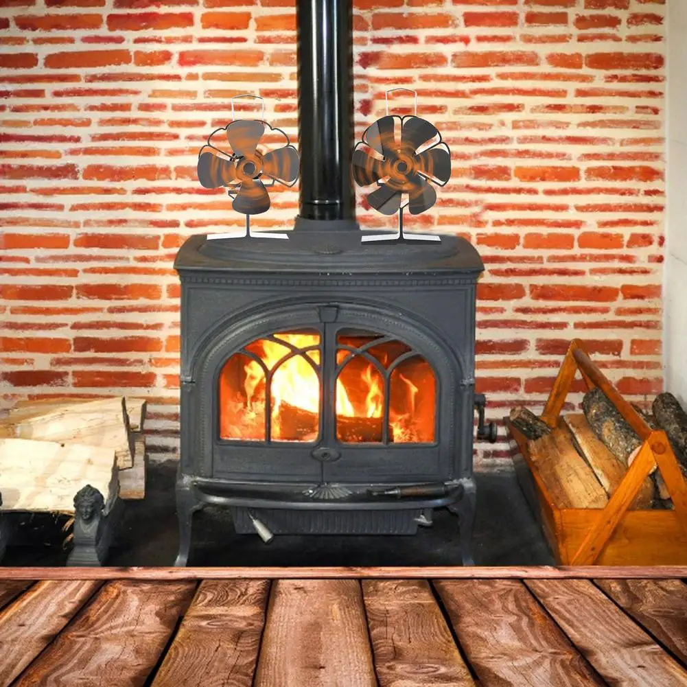 Pellet Stove Looks Like Fireplace | Wood Pellet Stove Fireplace Insert - 6  Blades - Aliexpress