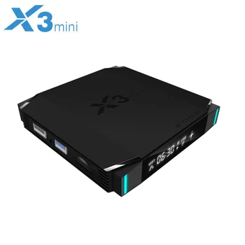 

X3 Mini Android TV Box X3mini 4GB 32GB Amlogic S905X3 Quad Core Smart Set Top Box 2.4GHz Wifi BT 4.2 8K HDR Media Player