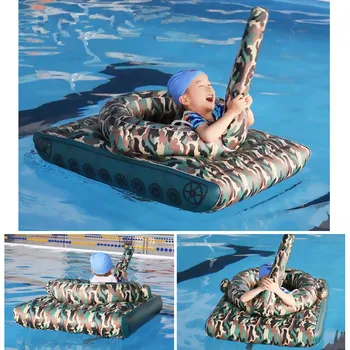

125cm Children Inflatable Tank Water Riding Floating Row Summer Pool Air Mattresses Floating Bed Play Water Toys