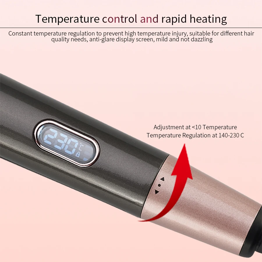 Керамические пластины с ЖК-дисплеем, утюжок для выпрямления волос, инструменты для укладки, профессиональные щипцы для завивки волос