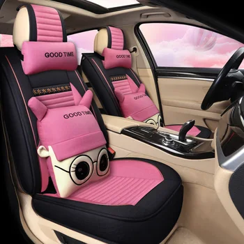 

Full Coverage flax fiber car seat cover auto seats covers for mercedes benz glk 350 x204 glc 300
