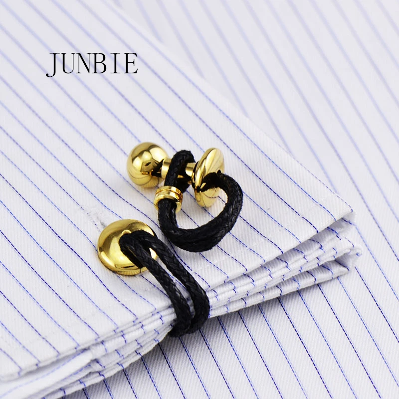 

JUNBIE Luxury shirt cufflinks men Brand cuff buttons cuff links gemelos High Quality round wedding abotoaduras free shipping