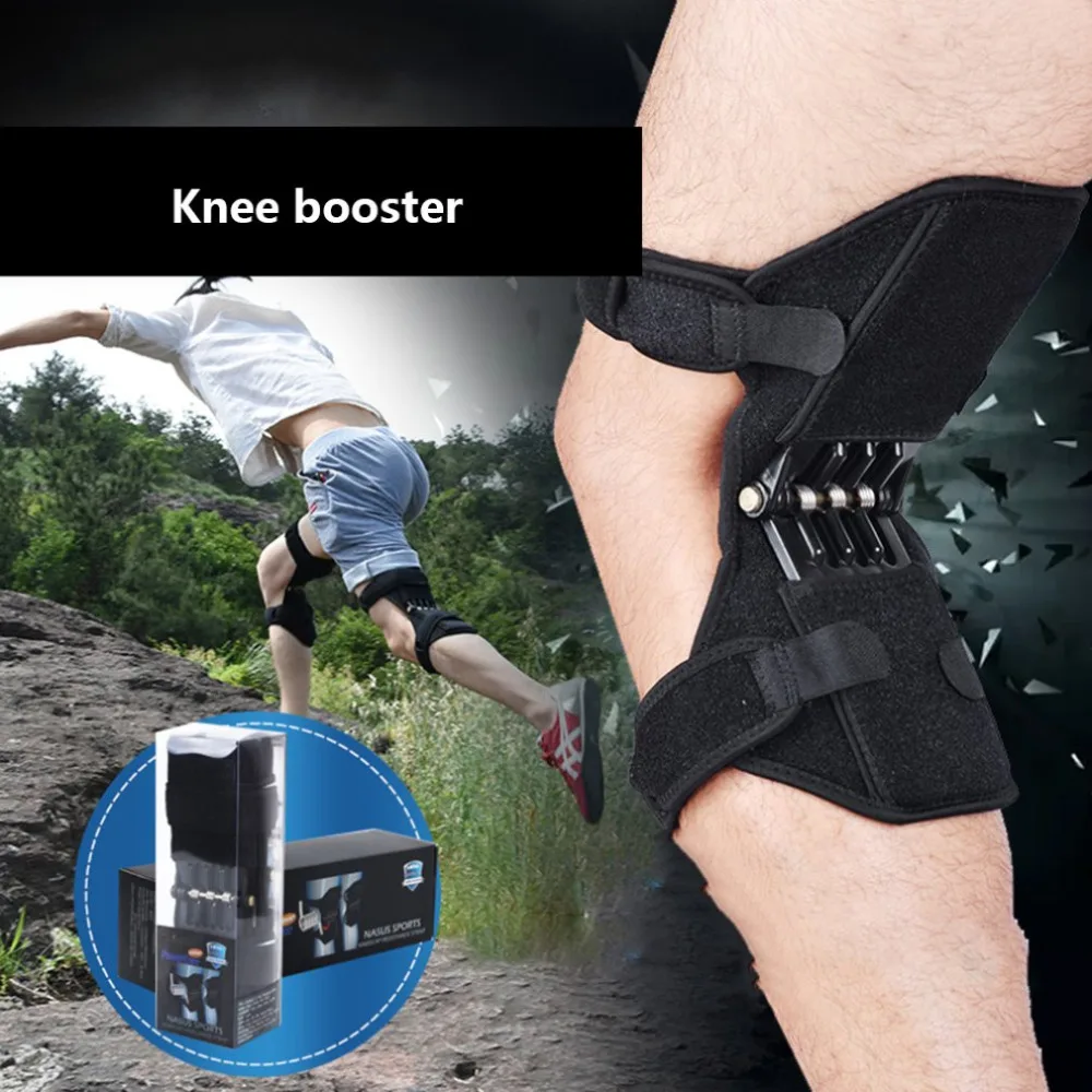 1 пара поддержка суставов наколенники дышащие Нескользящие Электрический подъемник Поддержка коленного сустава мощный отскок весенние силы наколенники
