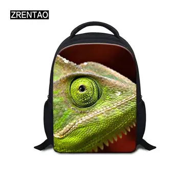 

Lightweight 3D Animals Lizard Print Teenage Boys Girl Schoolbag Mini Bookbag Shoulder Satchel For Preschool Toddler Kid Knapsack