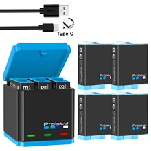 Étui de chargement rapide pour GoPro 9, batterie 1850mAh, boîtier de rangement intelligent pour GoPro Hero 9, accessoires d'appareil photo de Sport