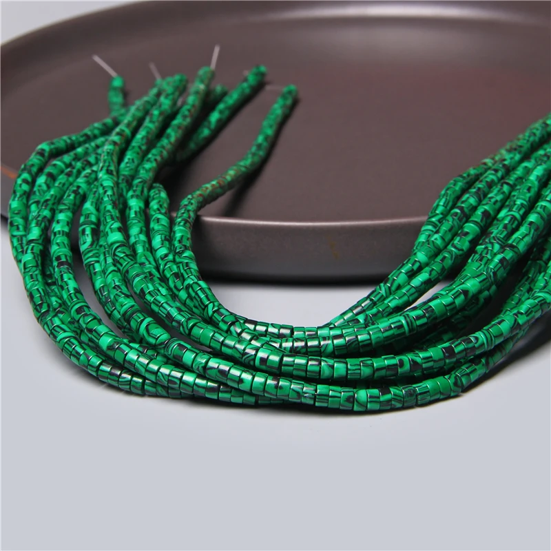 Natural stone Faceted Small Beads Green malachite Loose isolation Beads for jewelry  making DIY bracelet accessories 2 3 4mm - AliExpress