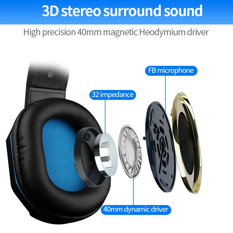 Computer PC Gamer Wired Headphone With Microphone Over ear 3 5 Jack Gaming Headset Stereo Bass Helmet For PS4 Phone Laptop Kids