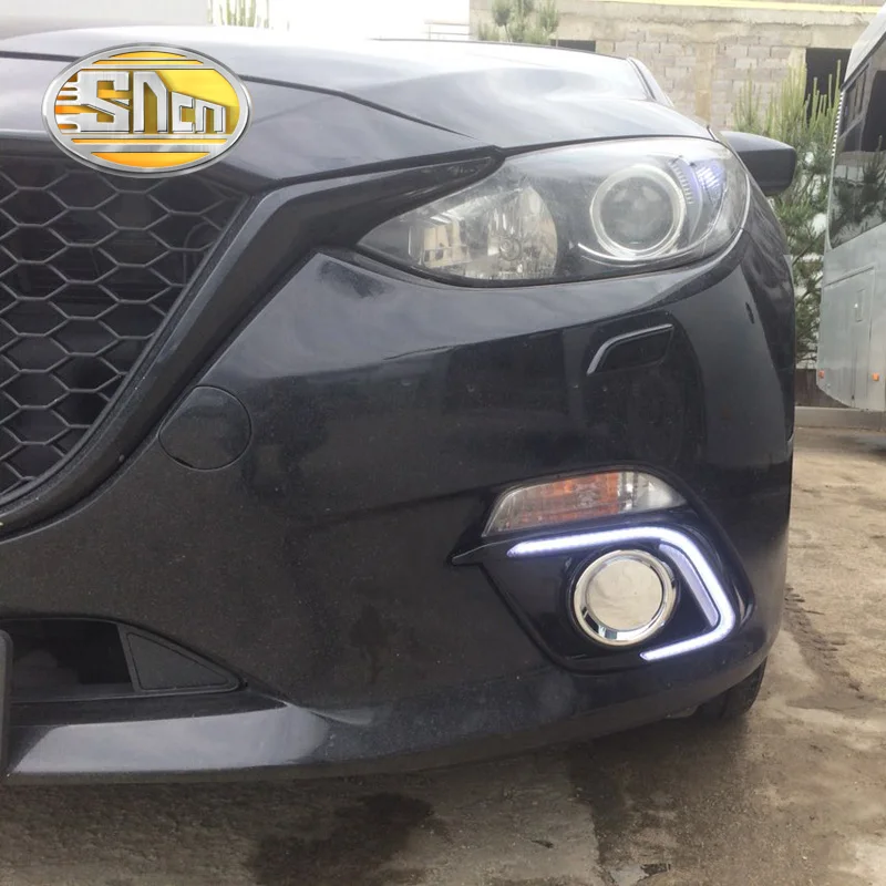 Дневные ходовые огни для Mazda 3 2013 2014 2015 светодиодные дневные противотуманные фары