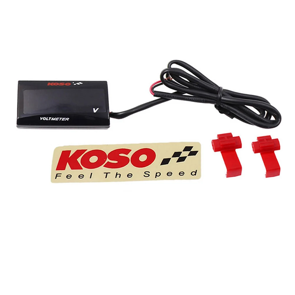 Blue Voltage Koso Универсальный цифровой датчик напряжения для мотоцикла 6,0~ 19,9 в дисплей метр 0~ 2000 об/мин датчик для Yamaha MT 07 Nmax Suzuki - Цвет: Blue Voltage