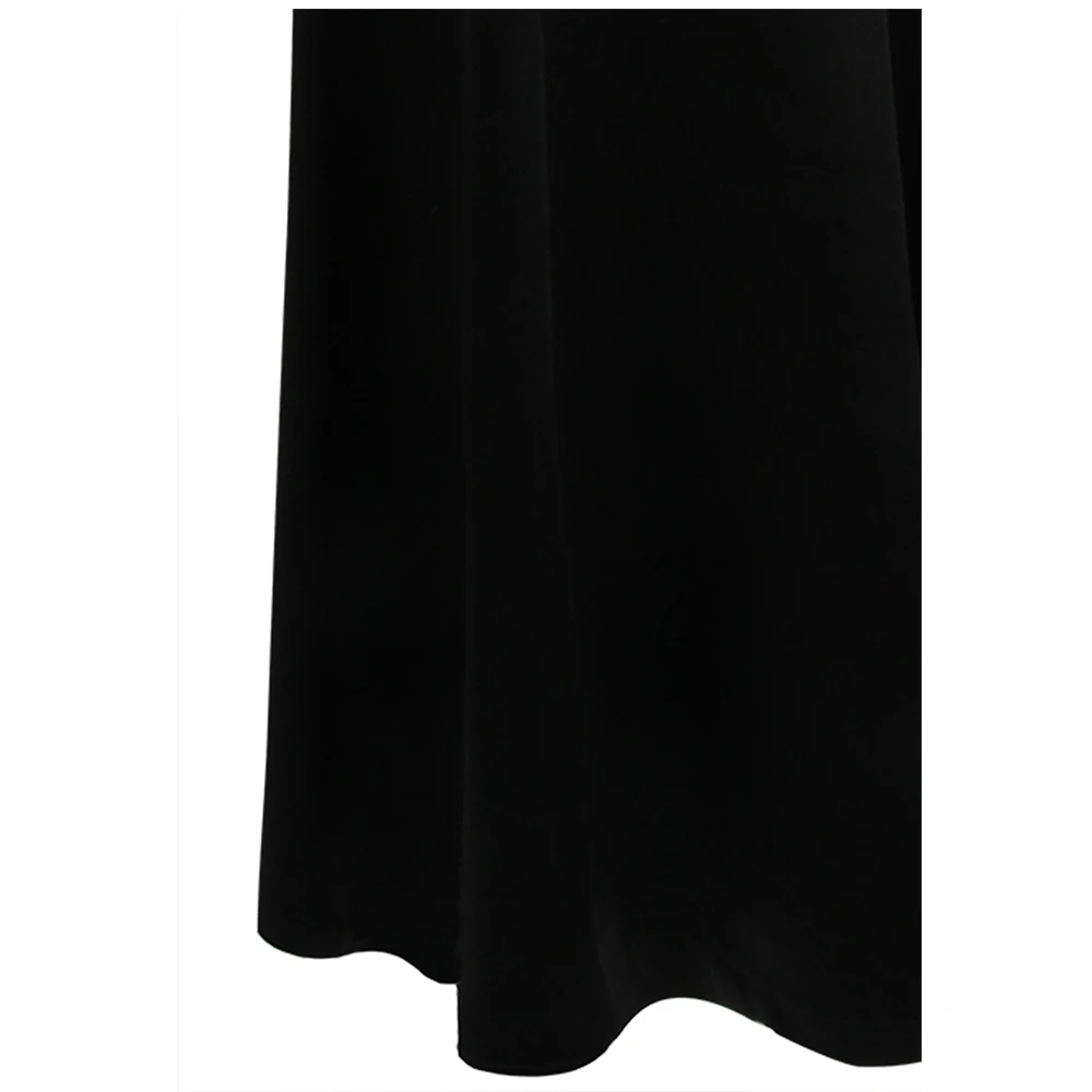 Angel-fashions женские без бретелек Цветочные блесток Длинные Русалка винтажное вечернее платье черный W-190907-S