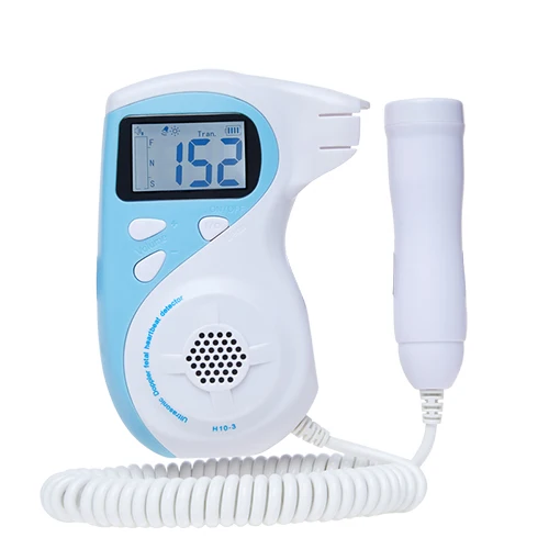 2.5 MHz Ultrasound Handheld Prenatal Monitor Baby Fetal Heart Rate Detector+ Recharge Battery - Цвет: blue