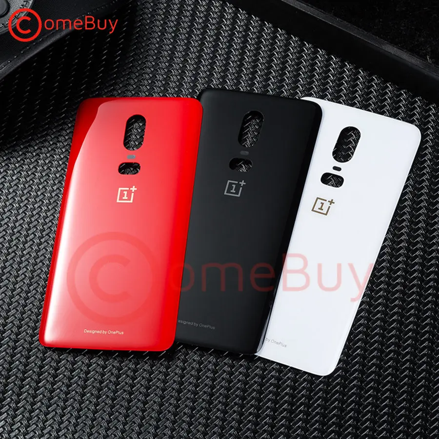 Oneplus 6 крышка батареи заднее стекло Oneplus 6 Задняя Дверь Корпус чехол Замена Oneplus 6 крышка батареи с клейкой лентой