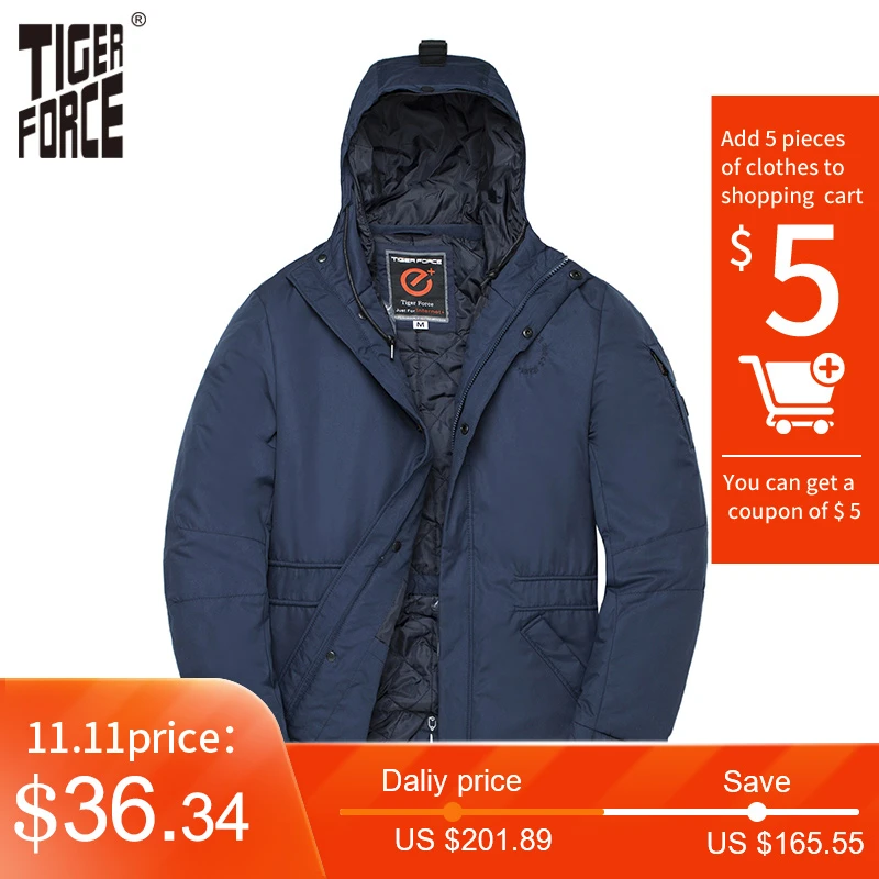 FORCE chaquetas acolchadas de para hombre, abrigo impermeable con capucha, rompevientos, ropa de abrigo para primavera|Parkas| - AliExpress