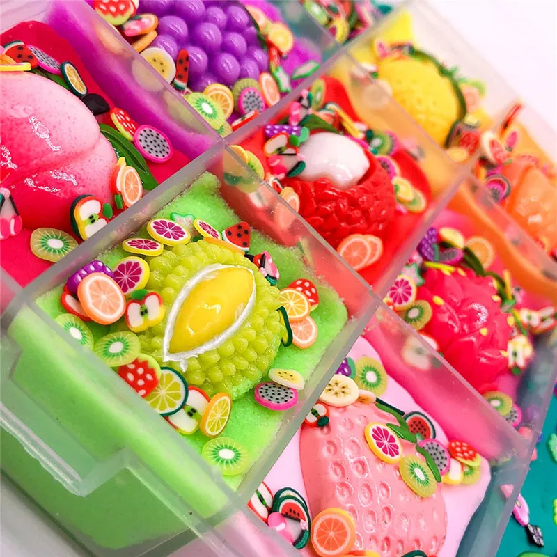 slime additives Cute Stretchy Individuality Charm Elasticity Slime Kids Relief Stress Toys Gift juguetes #3N06 (6)