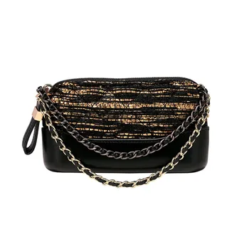 

New style small fragrance breeze tweed bag female chain cross-body bag female