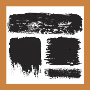 

ZATWBS Writing Brush Ink Clear Stamps For DIY Scrapbooking/Card Making/Album Decorative Rubber Stamp Crafts 13x13cm