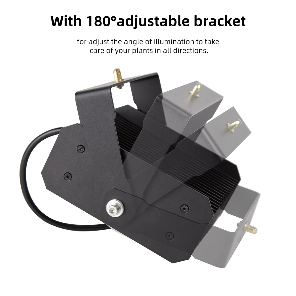 COB светодиодный светильник для выращивания, полный спектр BlackSun S1 100 Вт Светодиодная лампа для выращивания растений для комнатных гидропонных теплиц