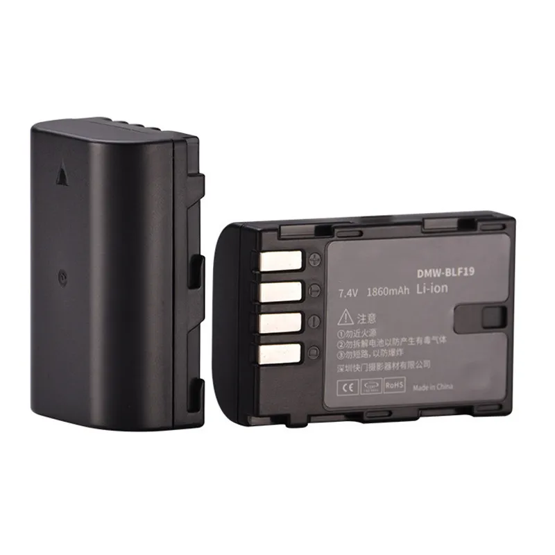 2x Batteria DSTE DMW-BLF19E 2200mAh Per Panasonic Lumix DMC-GH3, GH4, GH5 – Ricambio Ad Alta Capacità Con Info