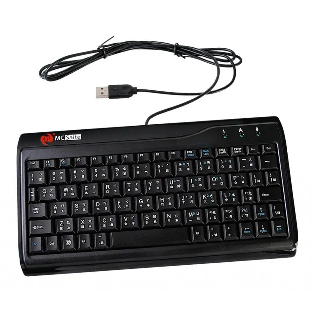 Travel Portable Wired Mini USB Keyboard Mini Mute Keyboard Multimedia USB Keyboard For Laptop Desktop Computer PC Keyboard