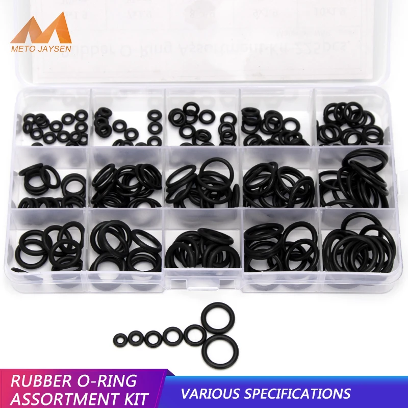 20pc Nitrile Rubber Oil Filter Seal O Rings Gaskets Washer Grommet 5mm 2mm 1.5mm 