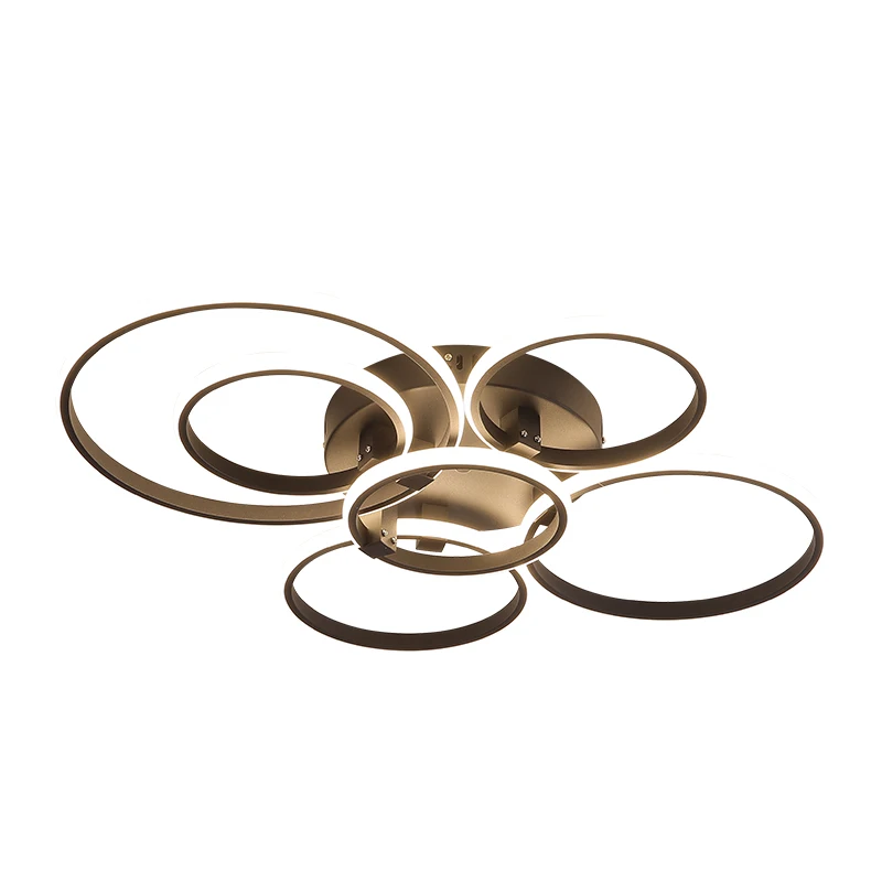 NEO Gleam Modern RC Dimmable APP Circle rings led ceiling lamp designer for living room bedroom ceiling lamp fixtures