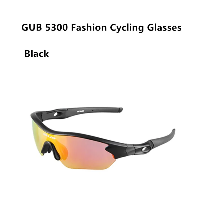 BLACK GUB 5300, очки для велоспорта, поляризационные, для мужчин и женщин, для горной дороги, велосипеда, для улицы, спортивные очки, оборудование для велоспорта - Цвет: BLACK