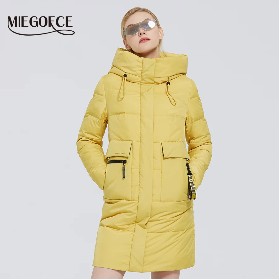 MIEGOFCE 2021 Зимняя новая коллекция женское пальто средней длины женская куртка