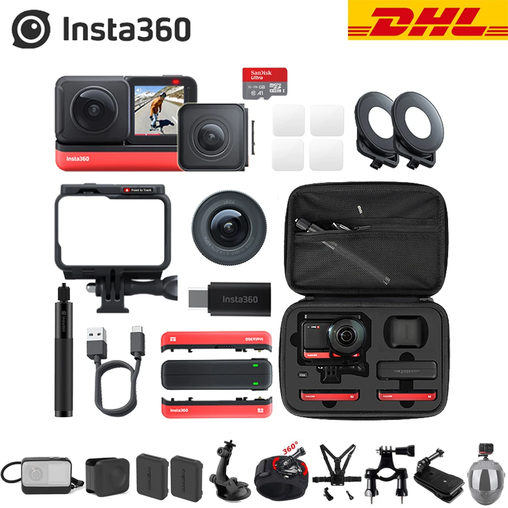 В наличии Insta360 ONE R 5 7 K 360 lens Mod/4K широкоугольная/Спортивная Экшн камера|Экшн-камеры|