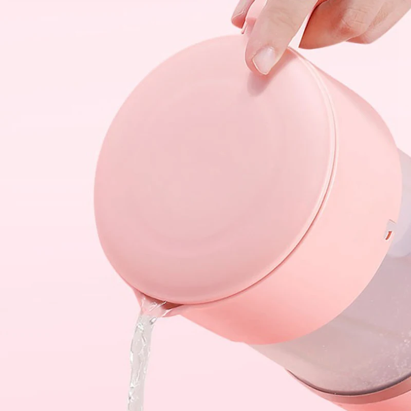ABUI-Mini Collapsible Portable Electric Kettle 600Ml Baby Silicone Global Universal Home Travel Folding Silicone Boiler Eu Plug