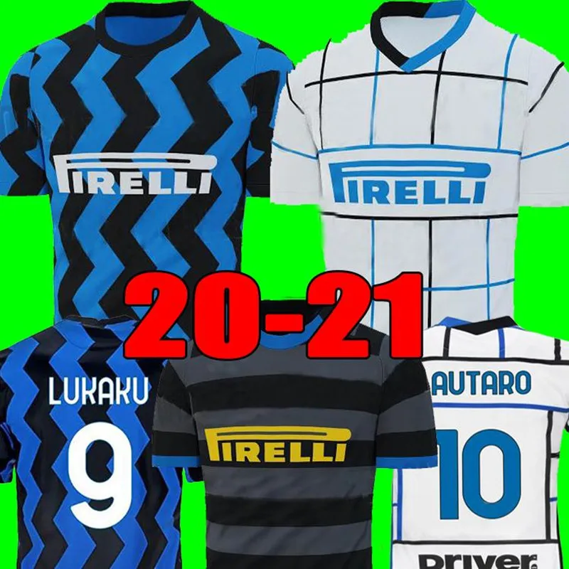 Новинка 2020 рубашка INTER MILANES LUKAKU VIDAL BARELLA LAUTARO ERIKSEN Alex HAKIMI 20 21 Мужская 2021 третья