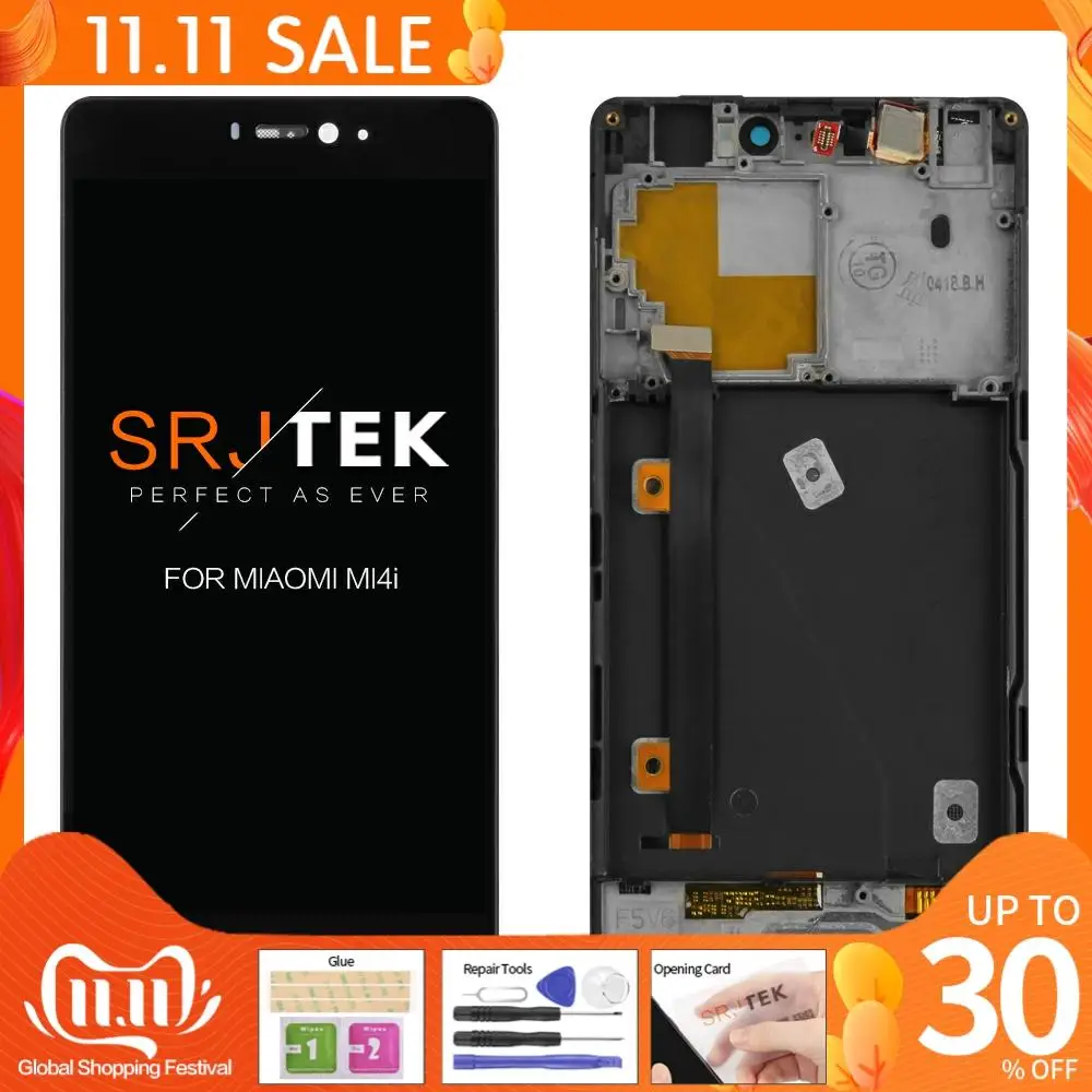 Дисплей без битых пикселей 5 0 дюйма для XIAOMI Mi4i LCD Mi 4i дисплей с сенсорным экраном и