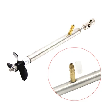 

1 Set 4mm RC Boat Parts Shaft Kit Steel Shaft+Shaft Sleeve Tube+3-blades Propeller+Universal Joint with Oil nozzle For RC Boat