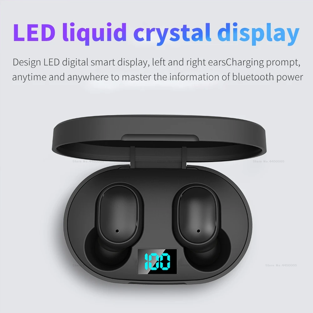 E6S Bluetooth наушники для Xiaomi беспроводные наушники 5,0 TWS наушники с шумоподавлением микрофон для samsung Handsfree наушники