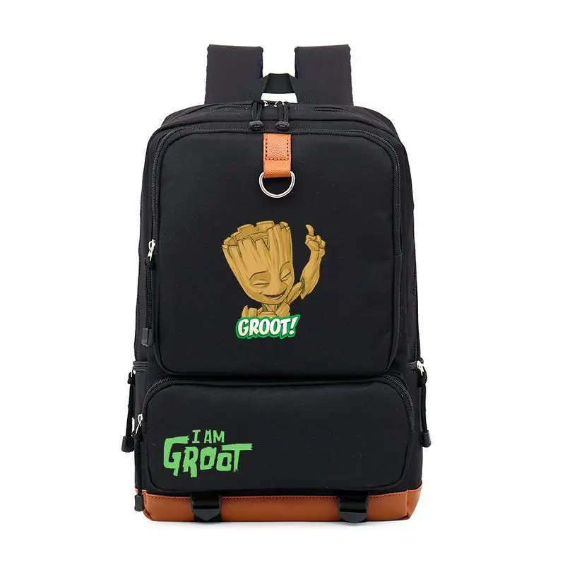 Комиксы супергероя Грут Рюкзаки студенческая школьная сумка Bookbag дети подростков путешествия рюкзак плечо ноутбука сумки подарок - Цвет: 02