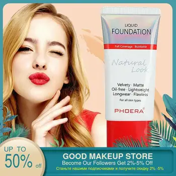 

1PCS Full Coverage Liquid Foundation Soft Matte Long Wear Oil Control Concealer Liquid Foundation Cream Fashion Women Makeup