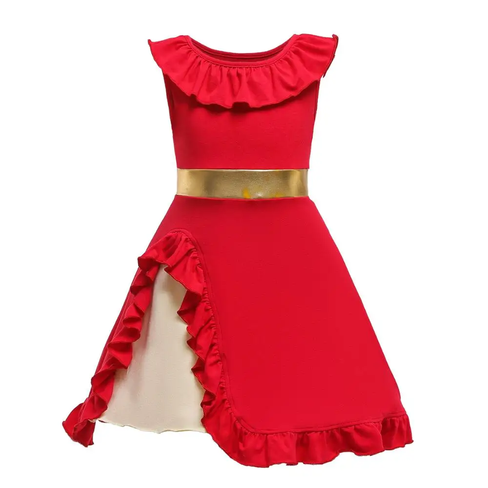 Нарядная одежда для маленьких девочек Белоснежка платье принцессы Белл Жасмин Принцесса Елена Мулан Мерида платья на день рождения праздничные платья - Цвет: Dress Only